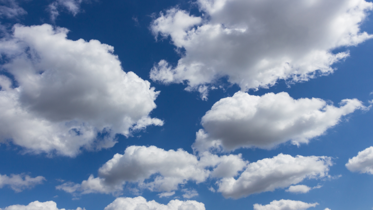 Blue sky with clouds