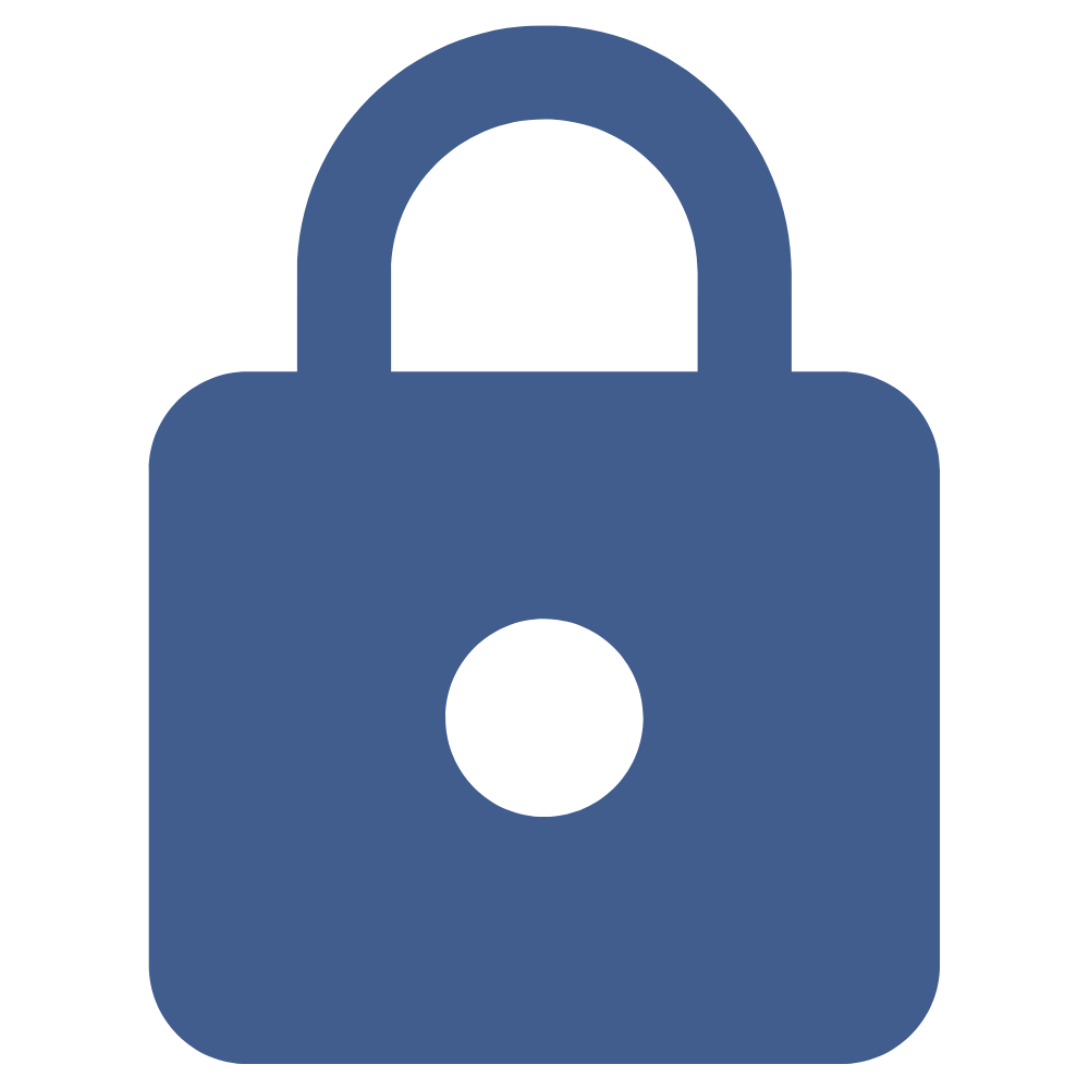 Security and compliance lock icon