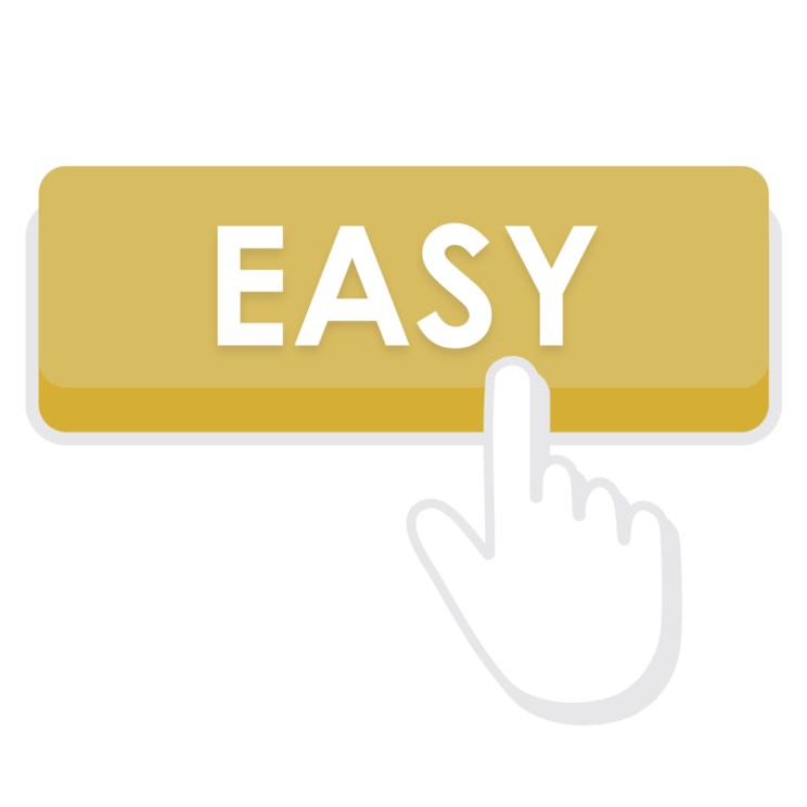 Yellow easy button graphic