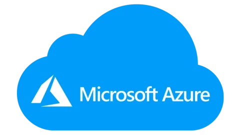 Cloud icon with Microsoft Azure logo